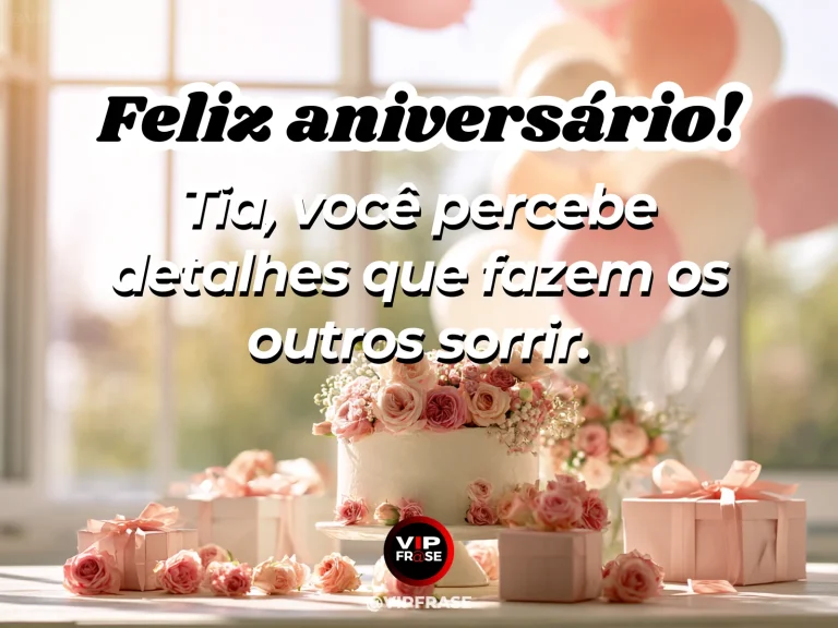 Mensagem de aniversário para tia sobre carinho, com thoughtfully arranged floral birthday place settings and ribbons.