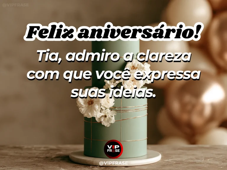 Mensagem de aniversário para tia sobre sabedoria, com elegant notebook and bright blossoms beside sunny birthday tea.
