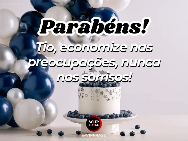 Mensagem de aniversário para tio sobre felicidade, com cenário acolhedor e luz natural.