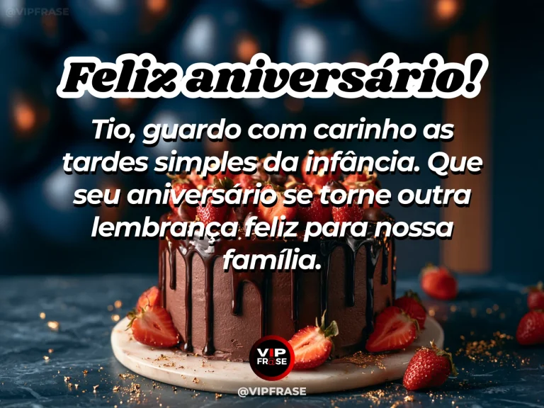 Mensagem de aniversário para tio sobre saudade, com sunny old-fashioned Brazilian family patio.