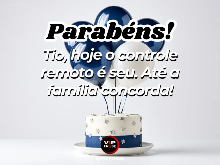 Mensagem de aniversário para tio sobre felicidade, com sunlit living room.
