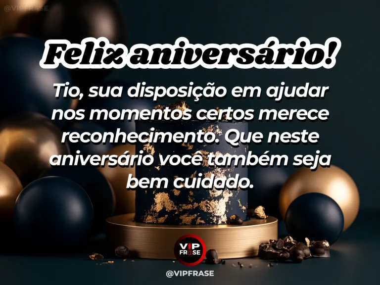 Mensagem de aniversário para tio sobre gratidao, com flores e cenário iluminado.