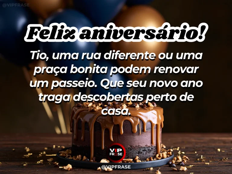 Mensagem de aniversário para tio sobre esperanca, com beautiful tree lined neighborhood square in Brazil.
