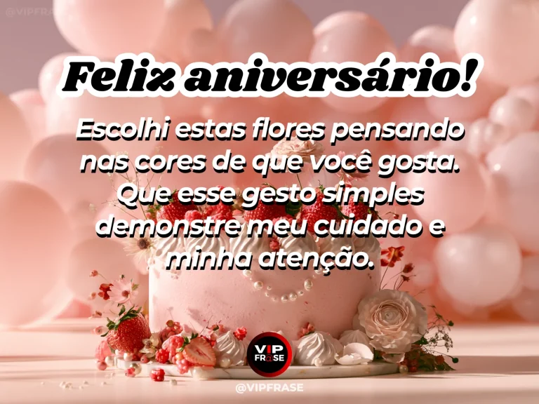 Mensagem de aniversário para esposa sobre carinho e admiração, com cenário romântico iluminado.