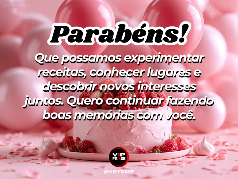 Mensagem de aniversário para esposa sobre amor e cumplicidade, com flores e luz natural.