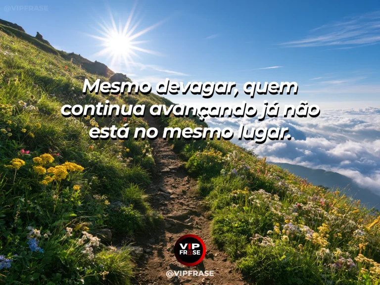 Frase de superação em single stepping stone leading to a sequence across clear water.