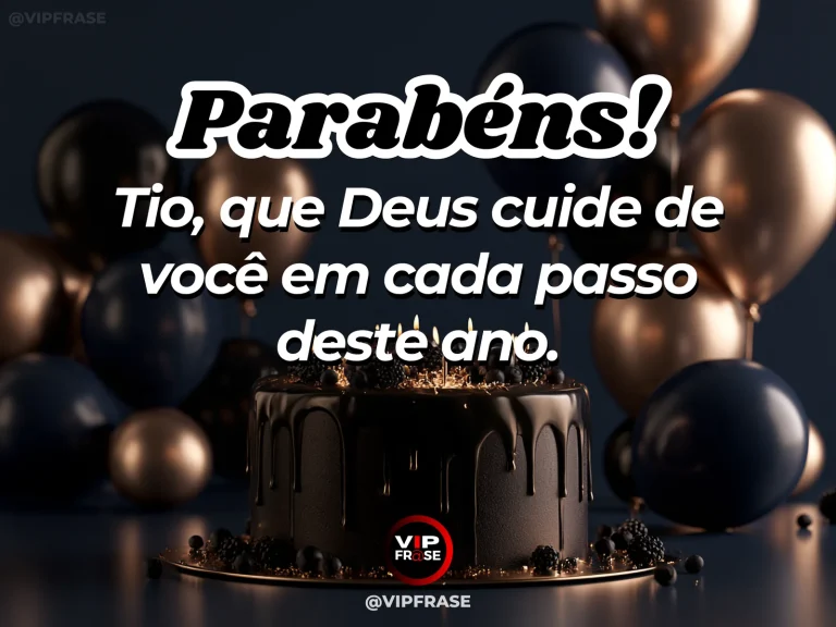 Mensagem de aniversário para tio sobre deus, com cenário acolhedor e luz natural.