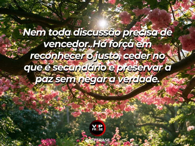 Mensagem de força sobre uma força que não se alimenta de orgulho, com carvalho monumental fazendo sombra sobre campo de flores.