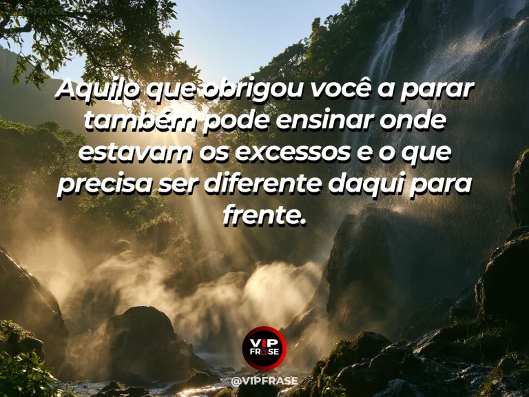 Mensagem de superação com caminho interrompido por um riacho com uma nova ponte próxima, simbolizando aprendizado diante dos limites.
