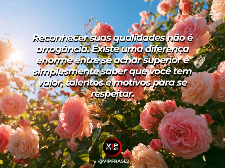 Mensagem de autoestima sobre healthy pride in personal qualities, em cena luminosa e acolhedora