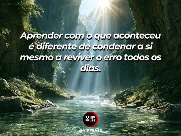Mensagem de superação em cenário natural sobre você não precisa carregar a antiga culpa.