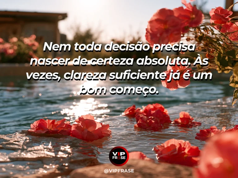 Mensagem de autoestima sobre trusting reflected inner clarity, com still pond reflecting clear sky and flowers