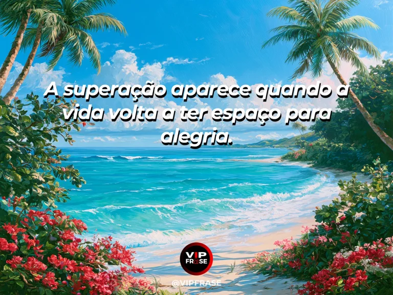 Frase de superação em cenário natural sobre você pode deixar de sobreviver e voltar a viver.