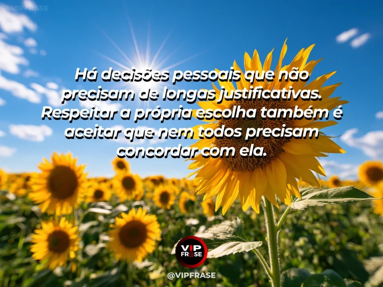 Mensagem de autoestima sobre standing by personal choices, em cena luminosa e acolhedora