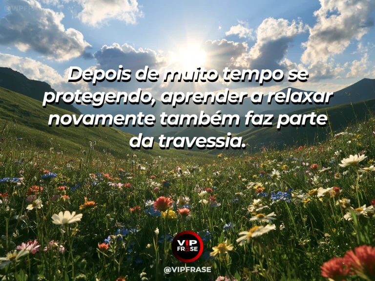 Mensagem de superação em cenário natural sobre você pode parar de viver em modo de defesa.