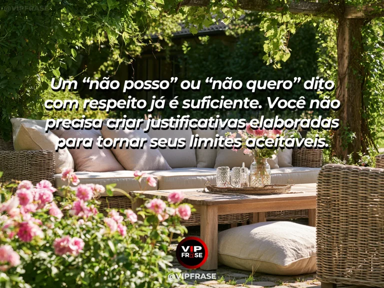 Mensagem de autoestima sobre saying no without overexplaining, com simple closed gate beside a bright peaceful path