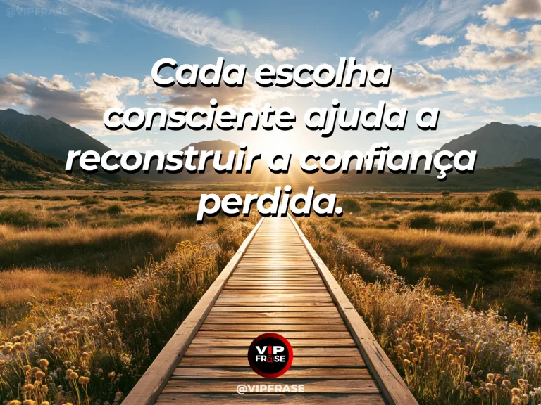Frase de superação em cenário natural sobre você pode voltar a acreditar em si.