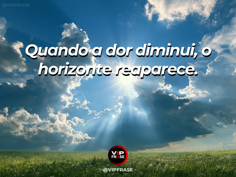 Frase de superação em cenário natural sobre você pode voltar a enxergar possibilidades.