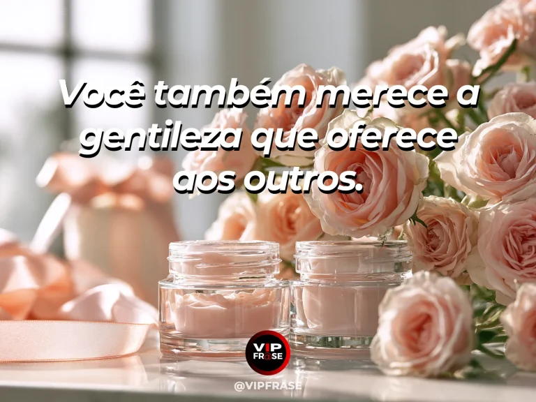 Frase de autoestima sobre extending kindness toward yourself, com soft chair beside flowers and a sunlit window