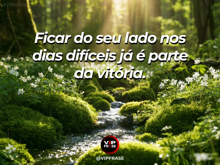 Frase de superação em cenário natural sobre você também merece o próprio apoio.