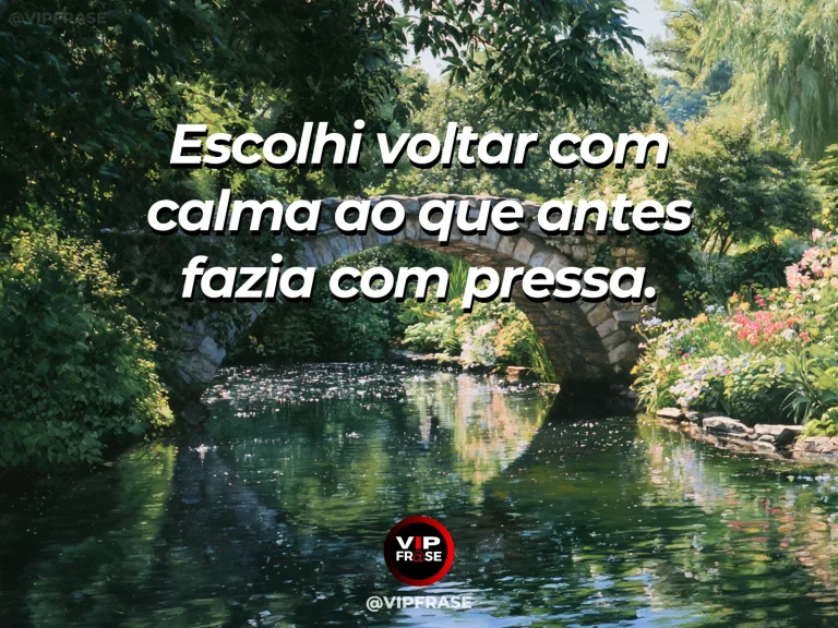 Mensagem de recomeço sobre retomar com calma o que antes era apressado, em violão junto a caderno aberto em varanda ao entardecer.